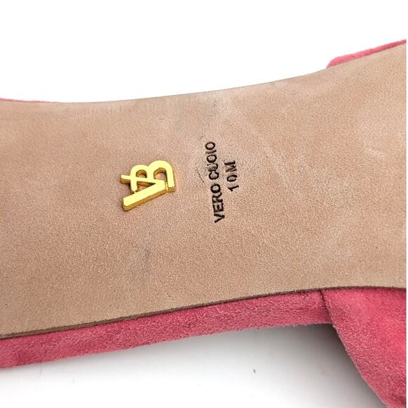 Veronica Beard Ganita Slide Sandal Women's Knot Front Pink Size US10M EU41 - Picture 9 of 13